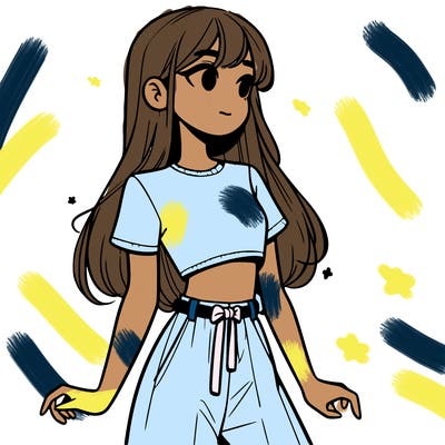 girl in a cute crop top