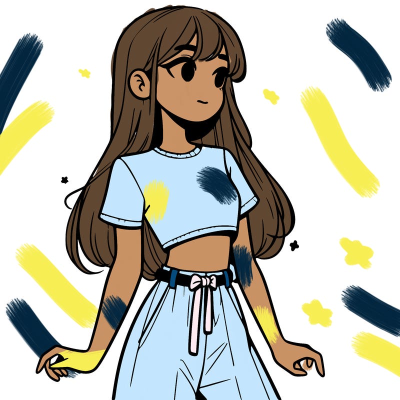 girl in a cute crop top