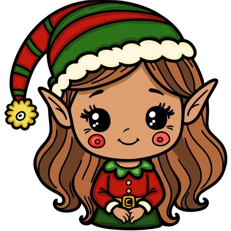 christmas elf girl