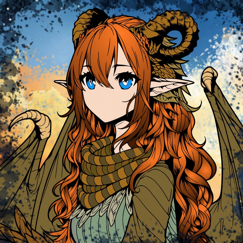 dragon girl realistic fantasy