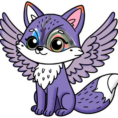 fox with wings