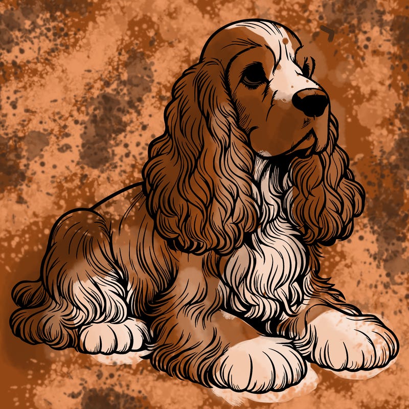 realistic cocker spaniel