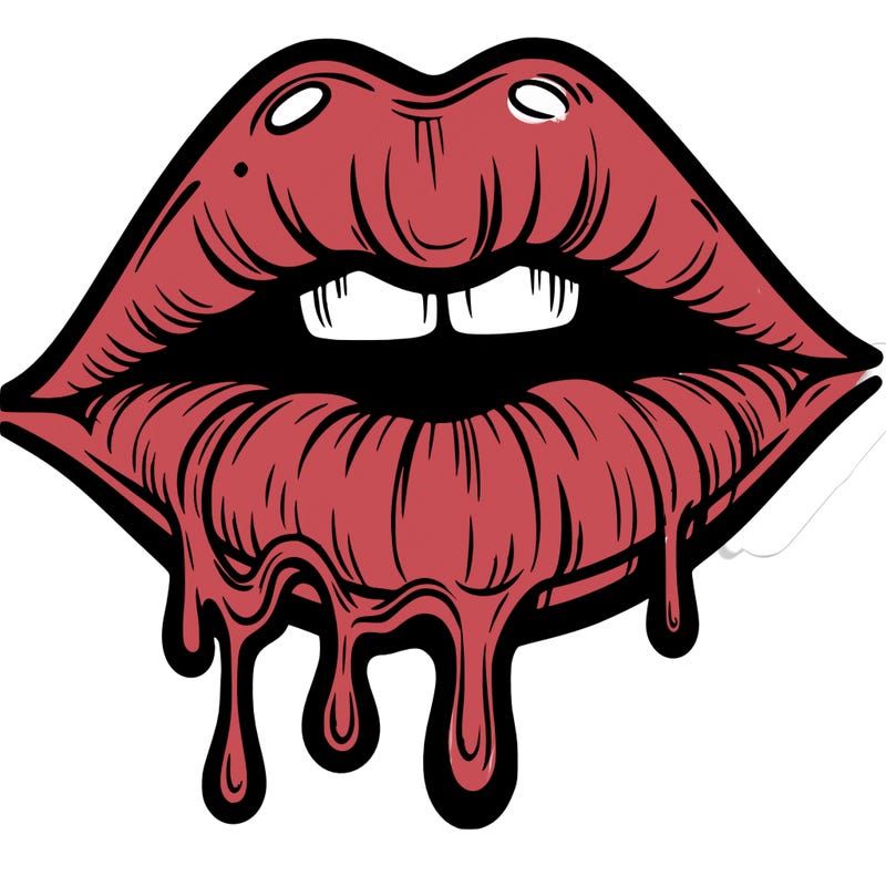 lips that look realistic and drip