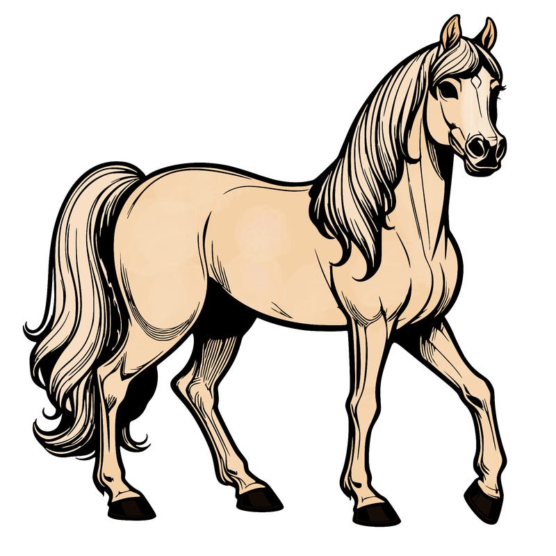 realistic arabian horse