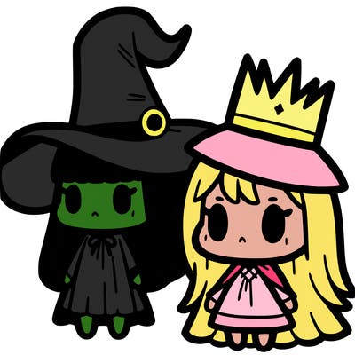 elphaba and glinda