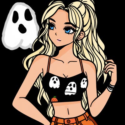 girl in crop top