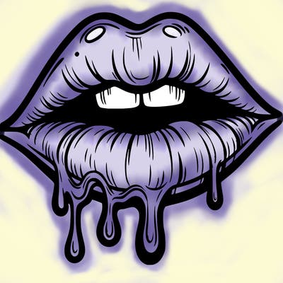 lips that look realistic and drip