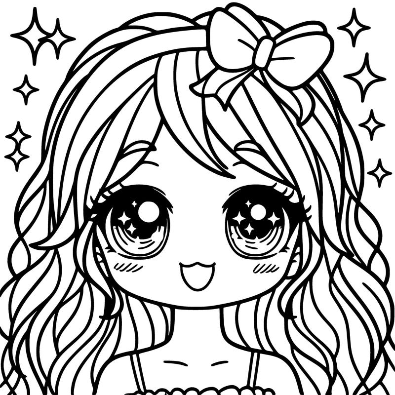 girl with sparkling eyes