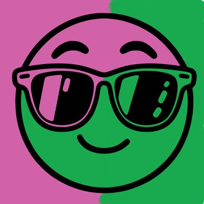 emoji with sunglasses