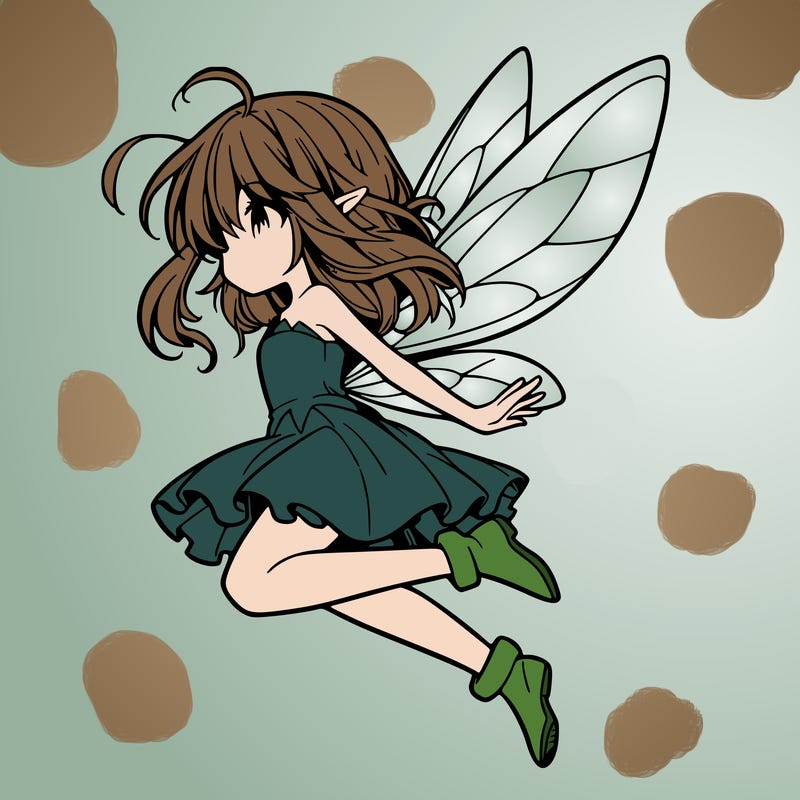 manga fairy flying