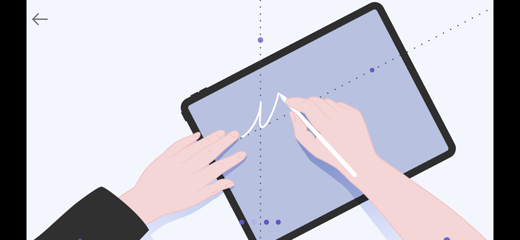 Calligraphy: Cursive Writing - Hand practicing cursive calligraphy on a digital tablet with a stylus