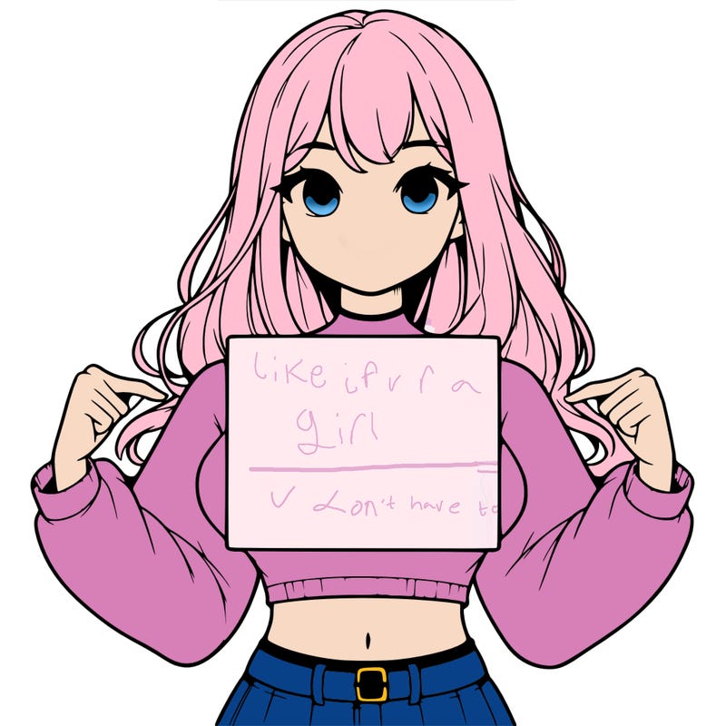 girl holding a blank sign in a long sleeve crop top