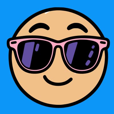 emoji with sunglasses