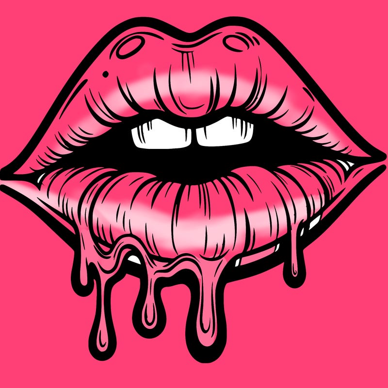 lips that look realistic and drip