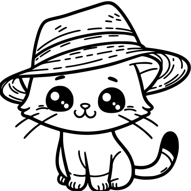 cat wearing a hat