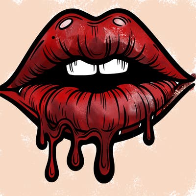 lips that look realistic and drip