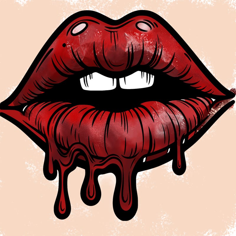 lips that look realistic and drip
