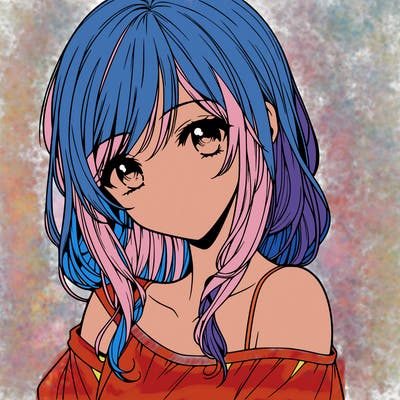 anime girl realistic girl