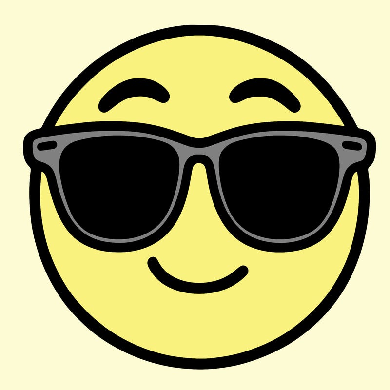 emoji with sunglasses