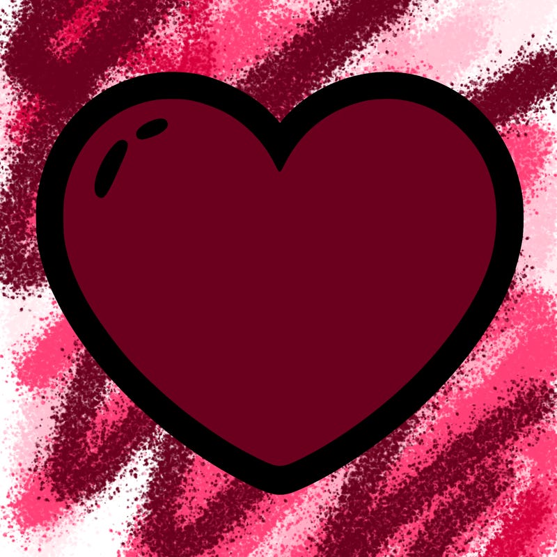 a blank heart