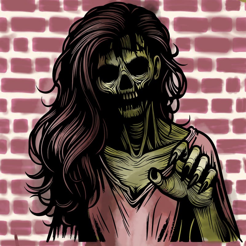 realistic horror woman