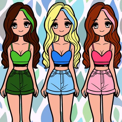 girl in a cute crop top