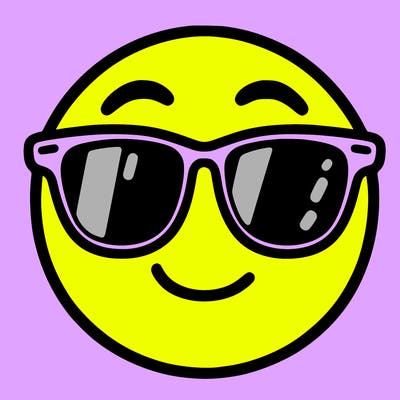 emoji with sunglasses