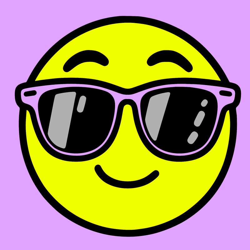 emoji with sunglasses