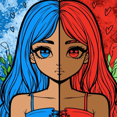 realistic girl split