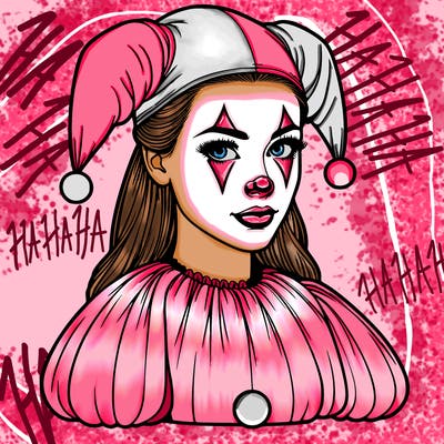 realistic female clown