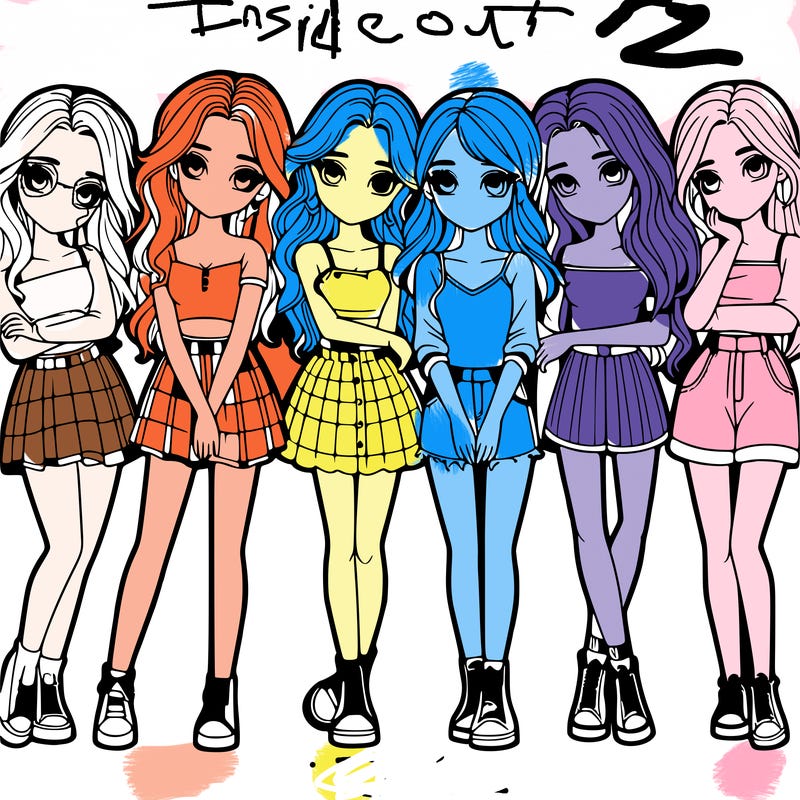 a group of girls realistic