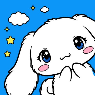 anime cinnamoroll cute fluffy