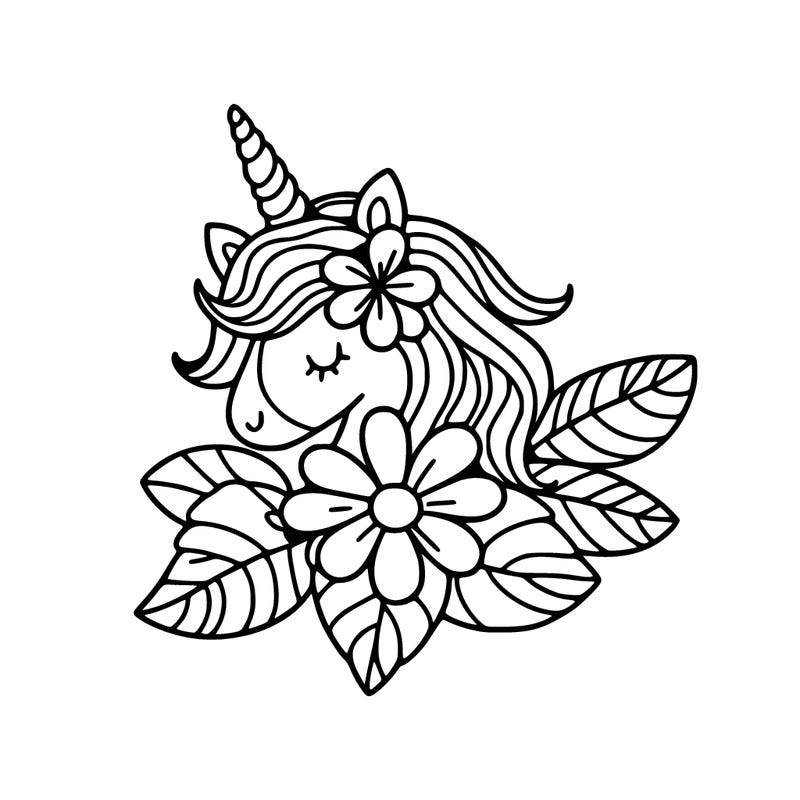 flower unicorn horn