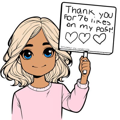 realistic girl holding up a sign