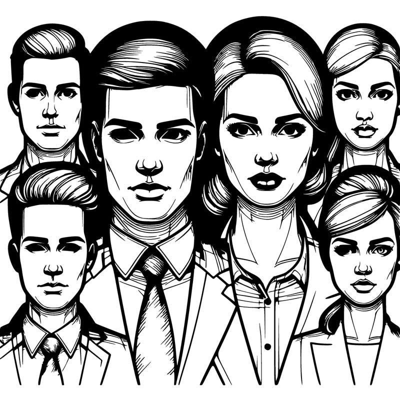 very detailed realistic people