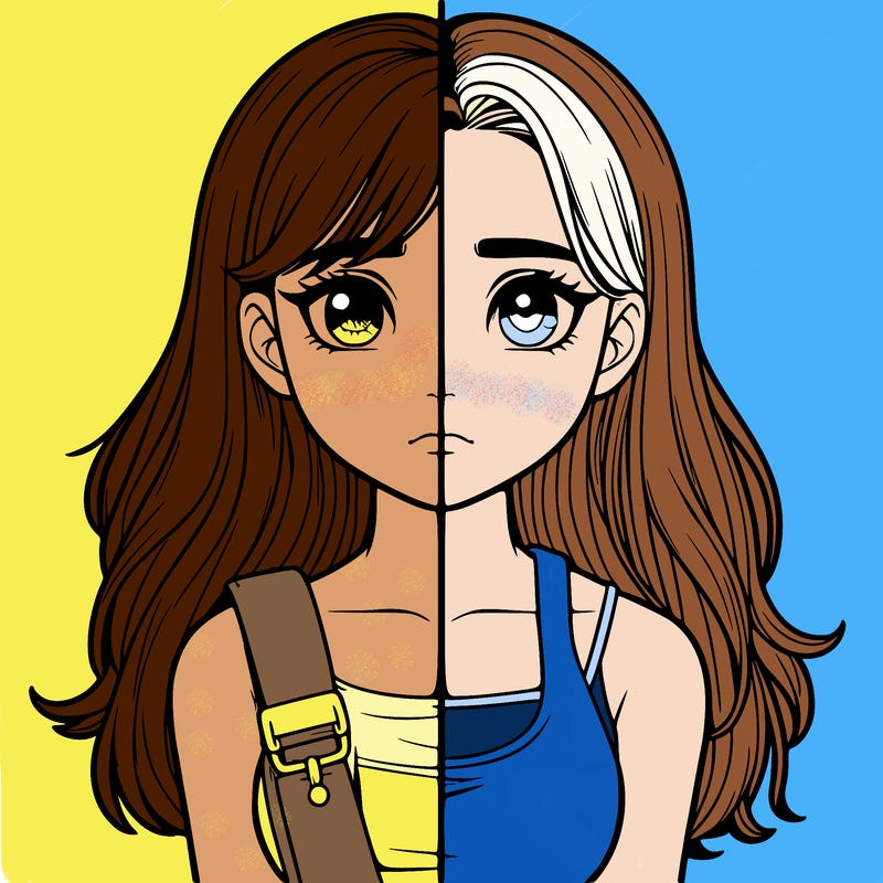 realistic girl split