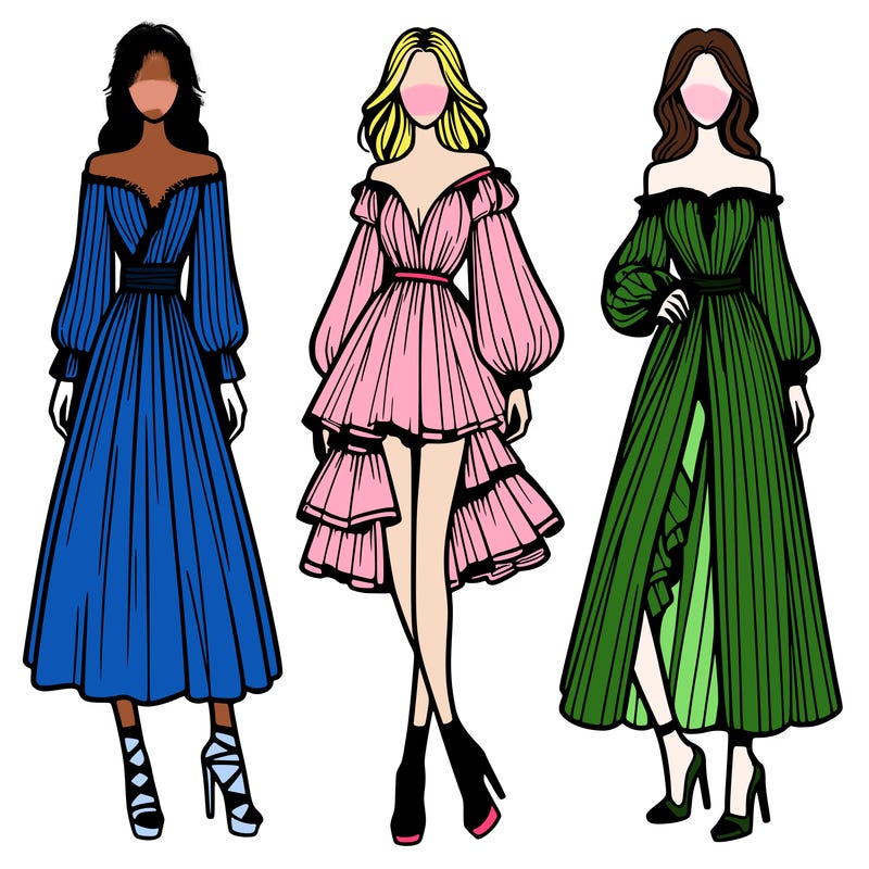 fashion models dresses