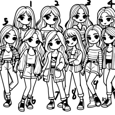 group of girls