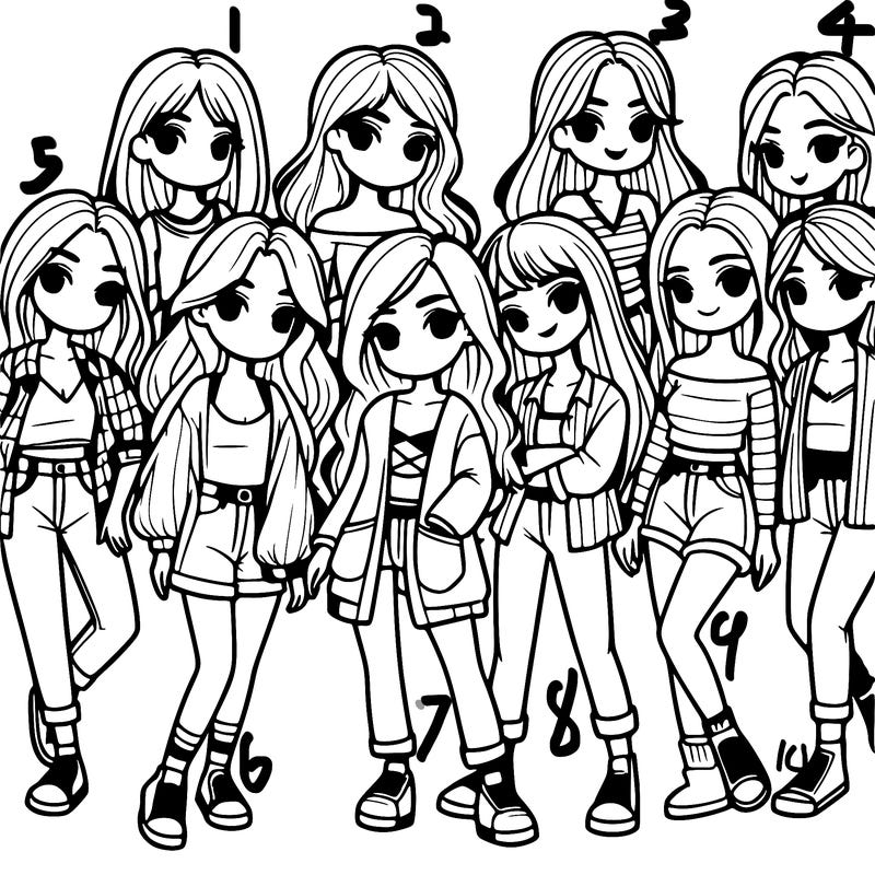 group of girls
