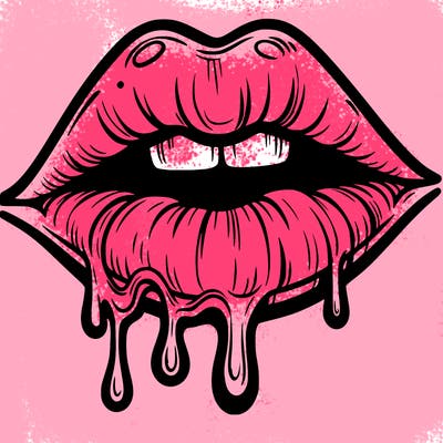lips that look realistic and drip