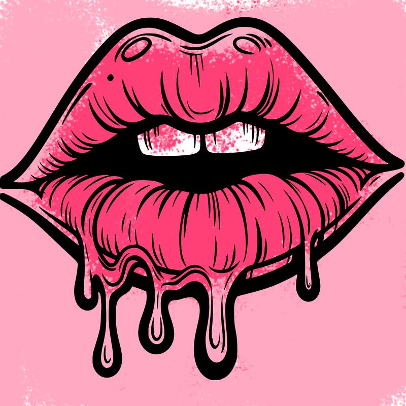 lips that look realistic and drip