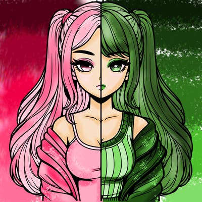 realistic girl split