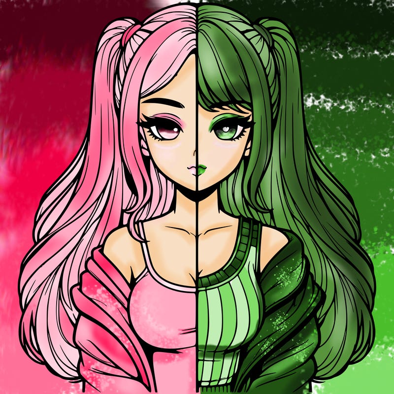 realistic girl split