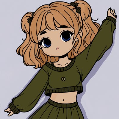 girl in a cute crop top