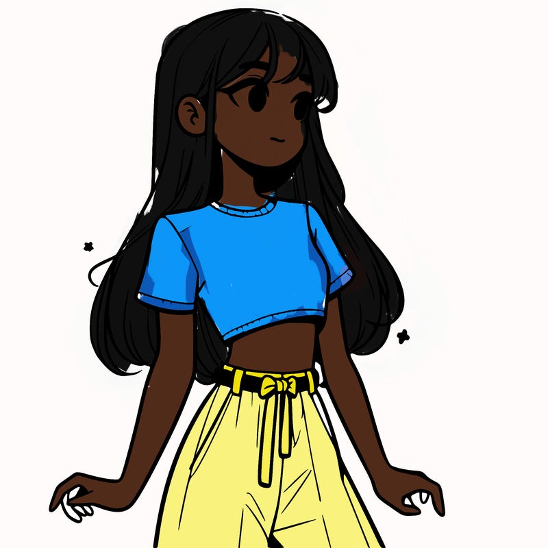 girl in a cute crop top