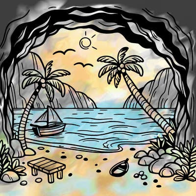 beach cave