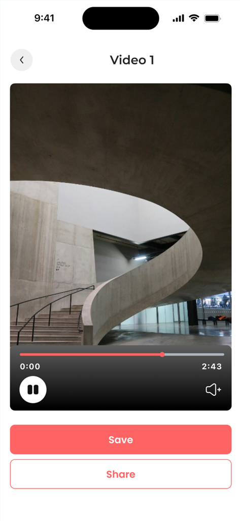 Snaptik : Video Saver - Mobile app interface for saving and sharing videos