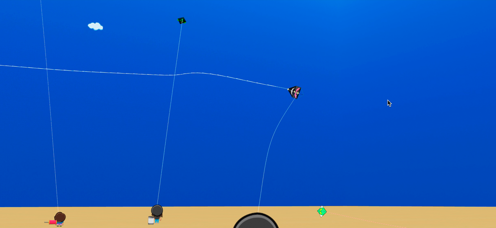 Pipa Combate 3D - Kite Flying - Varias cometas luchando en el cielo azul en Pipa Combate 3D