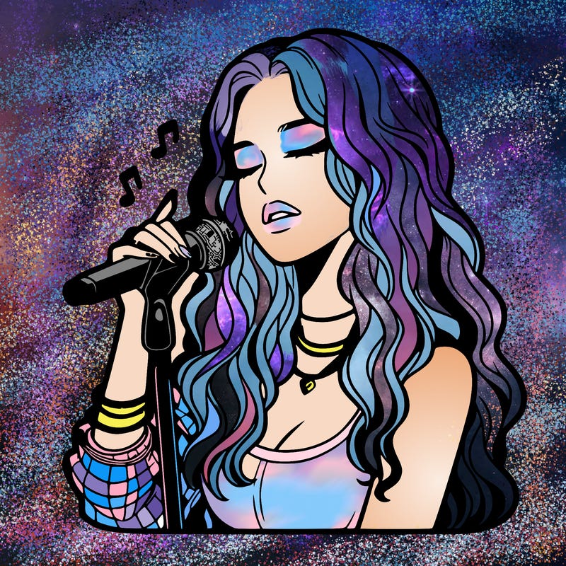 realistic female singer