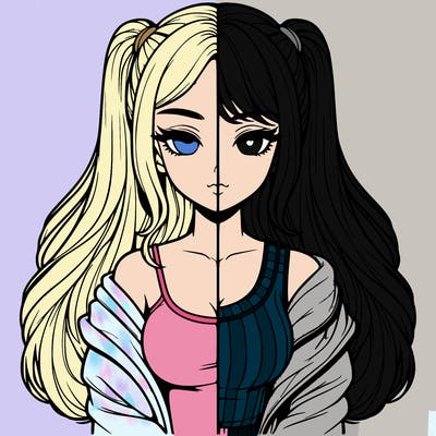 realistic girl split